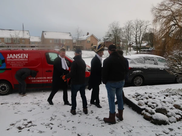 Aanbieden hofauto en receptie Stadsprins